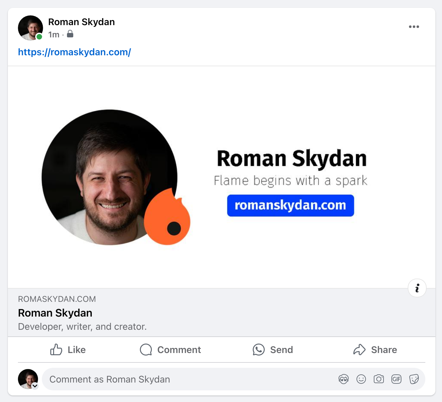 Facebook Open Graph Example